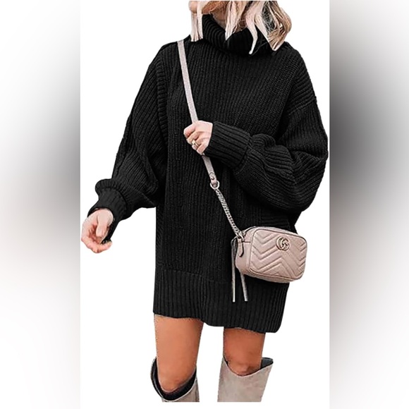 Dresses & Skirts - Black sweater dress XL